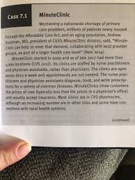 The government desires that all men continue to keep up their insurance after they return to civil life. Case 7 1 Minuteclinic Mentioning A Nationwide Chegg Com