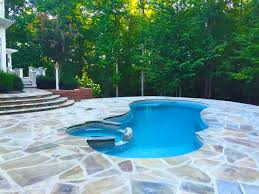 The Leisure Pools Allure Composite Fiberglass Swimming Pool Provides Not Only A Great Swimming Pool But Also A Fiberglass Pools Pool Landscaping Pool Colors
