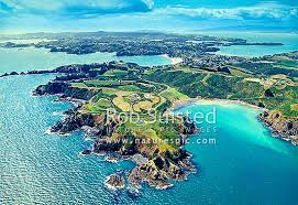 68 korora rd,waiheke island, auckland, 1081, new zealand. Overlooking Owhanake Bay With Oneroa And Oneroa Beach Centre Hauraki Gulf Near Auckland Waiheke Island Auckland City District Auckland Region New Zealand Nz Stock Photo From New Zealand Nz Photos And Stock