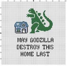 Save on counted cross stitch patterns! 45 Kaiju Board Ideas Kaiju Godzilla Giant Monsters