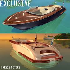 Found in tsr category 'sims 4 residential lots' Riva Aquariva Luxury Boat With Hq Interior By Sims4cars Breezemotors Sims 4 Sims The Sims 4 Packs