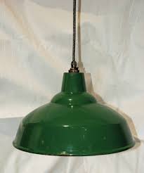 Porcelain Enamel Green Ceiling Lamp Shade Industrial Etsy Metal Lamp Shade Industrial Lamp Shade Ceiling Lamp Shades