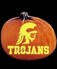 Spookmaster Usc Trojans College Football Team Pumpkin Carving Pattern Pumpkin Carving Pumpkin Carving Patterns Cat Pumpkin Carving