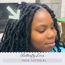 Crochet BUTTERFLY LOCS On 10-Year Old!