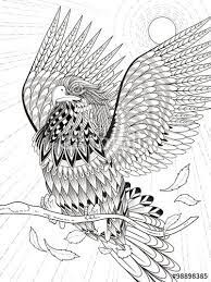 America, bald eagle, birds, eagle, usa. Flying Eagle Coloring Page Stock Image And Royalty Free Vector Files On Fotolia Com Pic 98898385 Coloring Pages Nature Coloring Pages Grayscale Coloring