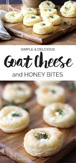 Savory Goat Cheese And Honey Bites Recipe Goat Cheese Recipes Recipes Appetizer Recipes