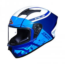 Blader ook door deze categorieën: Zweiradmarkt Essen Smk Stellar Squad Blau Weiss Motorradhelm