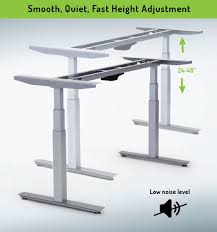 They are attached to two leg units made up of 2×4 boards as shown below. Rise Up Dual Motor Electric Adjustable Height Width Standing Desk Frame With Memory Quality Sit Stand Up Ergonomic Home Commercial Office Desk Base Legs Base Table No Desktop Computer Gray Walmart Com
