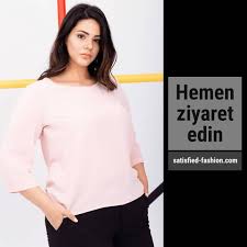 Kadin Pudra Bisiklet Yaka Fakir Kollu Buyuk Beden Bluz Urun Kodu 20ybb4156r10 Fiyat 167 99 Tl 2020 Kadin Moda Stilleri Kadin Giyim