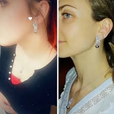 Pearl Drop Earrings For Women Handpicked 7.5-8mm Pink Earrings