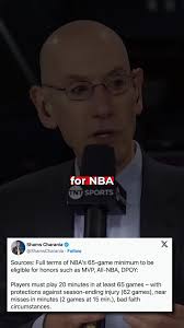 The NBA’s 65 Game Rule for NBA Awards is BAD #nba #nbanews #joelembiid #mvp