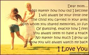 A daughter or son loves her or his mother unconditionally. I Love You Poems For Mom Mother Poems Mom Poems Love You Poems
