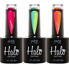 Great selection & free shipping Halo Gel Polish Beach Party 2020 Led Uv Gel Polish Collection Set B 3 X 8ml Temperature Reactive