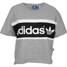 Black And White Adidas T Shirt Women S Adidas Originals Crop T Shirt Women S 30 Liked On Polyvore Featuring Tops Shirts Crop Tops T Shirts Adidas Addidas Shirts Adidas Shirt Womens Shirts