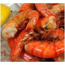 On the day of serving, place the frozen shrimp into a bowl with cold water. Appetizer Cold Boiled Shrimp