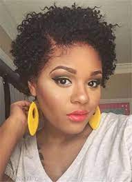 53 Ideas Hairstyles For Round Faces African American Natural Hair Natural Hair Styles Curly Hair Styles Naturally Short Curly Wigs