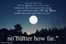 Under the same moon has a very mainstream appeal because its message is very universal. Looking At The Moon Quotes Quotesgram
