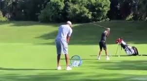 The apple may not fall far from the tree when it comes to ability on the links. Social Media Reacts To Video Of Tiger Woods And Son Charlie On The Range Golfmagic