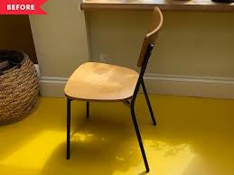 Painted Stripe Chair DIY