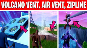 Can i escape this map fortnite creative bringitall block party. Fortnite Week 8 Use Volcanic Duct Air Duct And Zipline In A Game