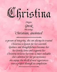 Meaning Of The Name Christina Girl Names With Meaning Meaning Of Your Name Names With Meaning