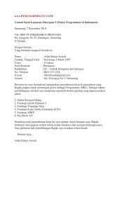 Saya mempunyai pengalaman pekerjaan sebagai admin di salah satu toko buku terkenal di jakarta selama 4 tahun, saya juga pernah bekerja di bank di bagian sistem. Download Contoh Surat Lamaran Pekerjaan Terbaru Dan Terbaik