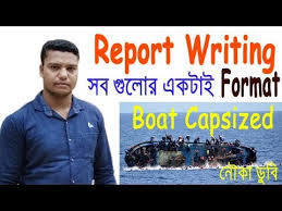 Boat Capsize Report Writing All In One Format In English By Prakash Saha Digital English Youtube