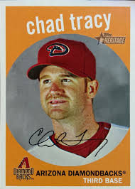 Chad Tracy Topps Heritage 2008 #292 Arizona Diamondbacks
