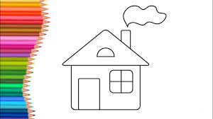 This is a second type of house i will show you how to draw, and i decided to draw the two houses together to make a small village. How To Draw A House Easy Drawing Minecraft Modern House Painting Cars Draw Princess Draw Hospital Youtube