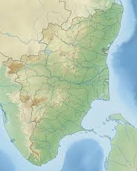 Tamil nadu map, satellie view. Adichanallur Wikipedia