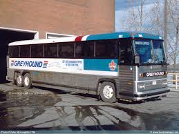 Image result for Silver 1990 Greyhound Bus