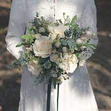 Buy fake wedding bouquets online. Online Shop Janevini Vintage Wedding Bouquets Bohemian Garden Flowers Artificial Silk Classic Wedding Bouquet Bridal Bouquet Pink Wedding Bouquet Fake Flowers