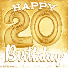 Musical greeting cards free download birthday wishes cards with. Download Send Cute Balloons Happy 20th Birthday Card For Free Download On Funimada Com