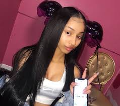 Snapchat Theslimgal Real Hair Wigs Relaxed Hair Hair Laid