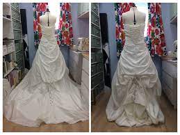 What transforms a wedding dress is the train and how long you dare to wear it. Bridal Alterations Mandy Oldroyd Dressmaker