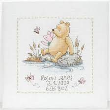 With over 200 designs, you'll find something here that is perfect for your next cross stitch project. Classic Pooh Birth Sampler Cross Stitch Anchor Dppc003 Birth Sampler Cross Stitch Baby Cross Stitch Patterns Cross Stitch Baby
