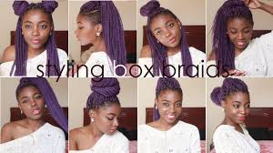 Master the braided bun, fishtail braid get inspired by our favorite celebrity looks including a fishtail braid, waterfall hair braid, french braid, braided bun, and more. How To Style Box Braids 8 Quick Box Braids Hairstyles Youtube