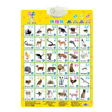 weefy kids baby fruit alphabet sound wall chart poster early learning educational toys