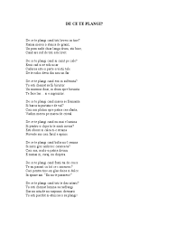 Google's free service instantly translates words, phrases, and web pages between english and over 100 other languages. De Ce Te Plangi