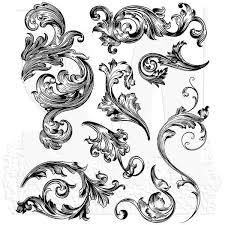 At tattoounlocked.com find thousands of tattoos categorized into thousands of categories. Scrollwork Tim Holtz Cling Stamps Filigree Tattoo Scroll Tattoos Baroque Tattoo