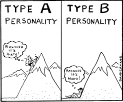 The type a personality is a collection of behaviors that include impatience and a sense of urgency about accomplishing most tasks; A Personality Type