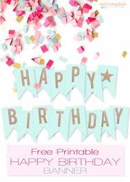Invitations for the children's birthday fun and easy to make. Free Printable Happy Birthday Banner Happy Birthday Banner Printable Free Birthday Banner Free Printable Diy Birthday Banner