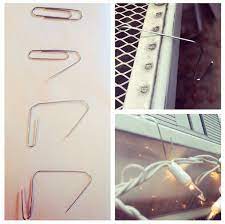 Diy Christmas Hooks For Leaf Guard Gutters Open Up Paper Clips As Shown Twist And Insert In Christmas Light Hooks Christmas Light Clips Christmas Lights Etc