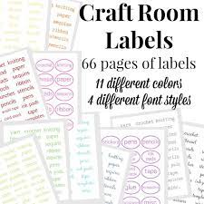 How to organize craft supplies so that our. Craft Room Labels Organized 31