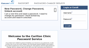 access passport carilionclinic org password reset server