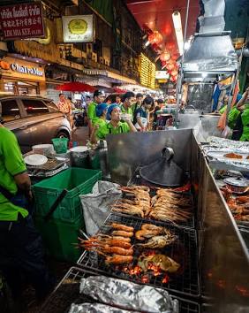 Bangkok night markets: High heat, complex spices, and endless street-side discovery., AI generated