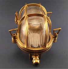 Bulkhead Lights Made Of Brass Strong Resistance To Weather Conditions