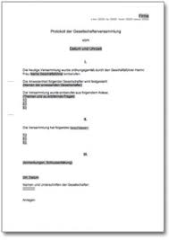Tipps für ein besseres besprechungsprotokoll. Protokoll Zur Gesellschafterversammlung