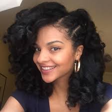 I follow up with my styler and butters just as i did on wet hair. Flexirod Set On Blown Out Hair Peep The Braid Action On The Side Blowout Hair Natural Hair Blowout Natural Hair Styles For Black Women
