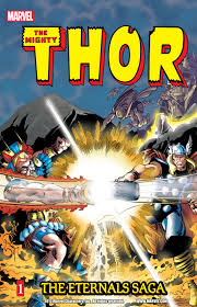 The eternals are a fictional race of humanoids appearing in american comic books published by marvel comics.they are described as an offshoot of the evolutionary process that created sentient life on earth.the original instigators of this process, the alien celestials, intended the eternals to be the defenders of earth, which leads to the inevitability of war against their destructive. Thor Eternals Saga Vol 1 Eu Comics By Comixology